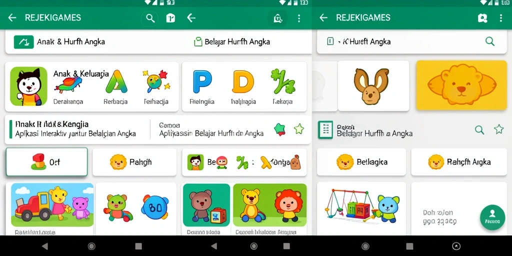 Antarmuka aplikasi REJEKIGAMES yang interaktif dan berwarna-warni.